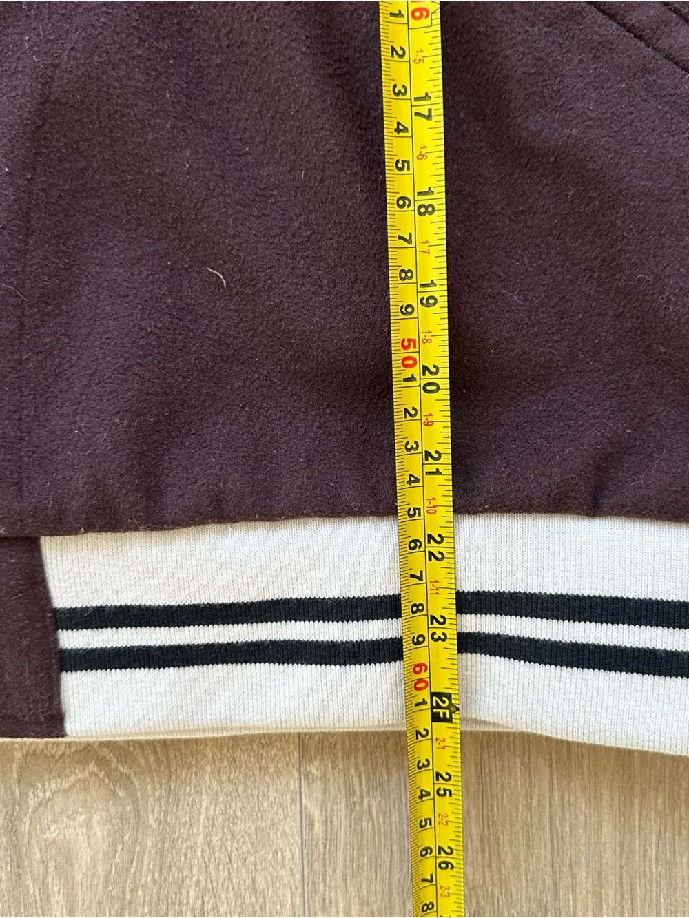 Vintage Nike Men’s Maroon/Brown Wool Varsity Bomber Jacket Size L-XXL - Picture 8 of 8